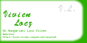 vivien locz business card